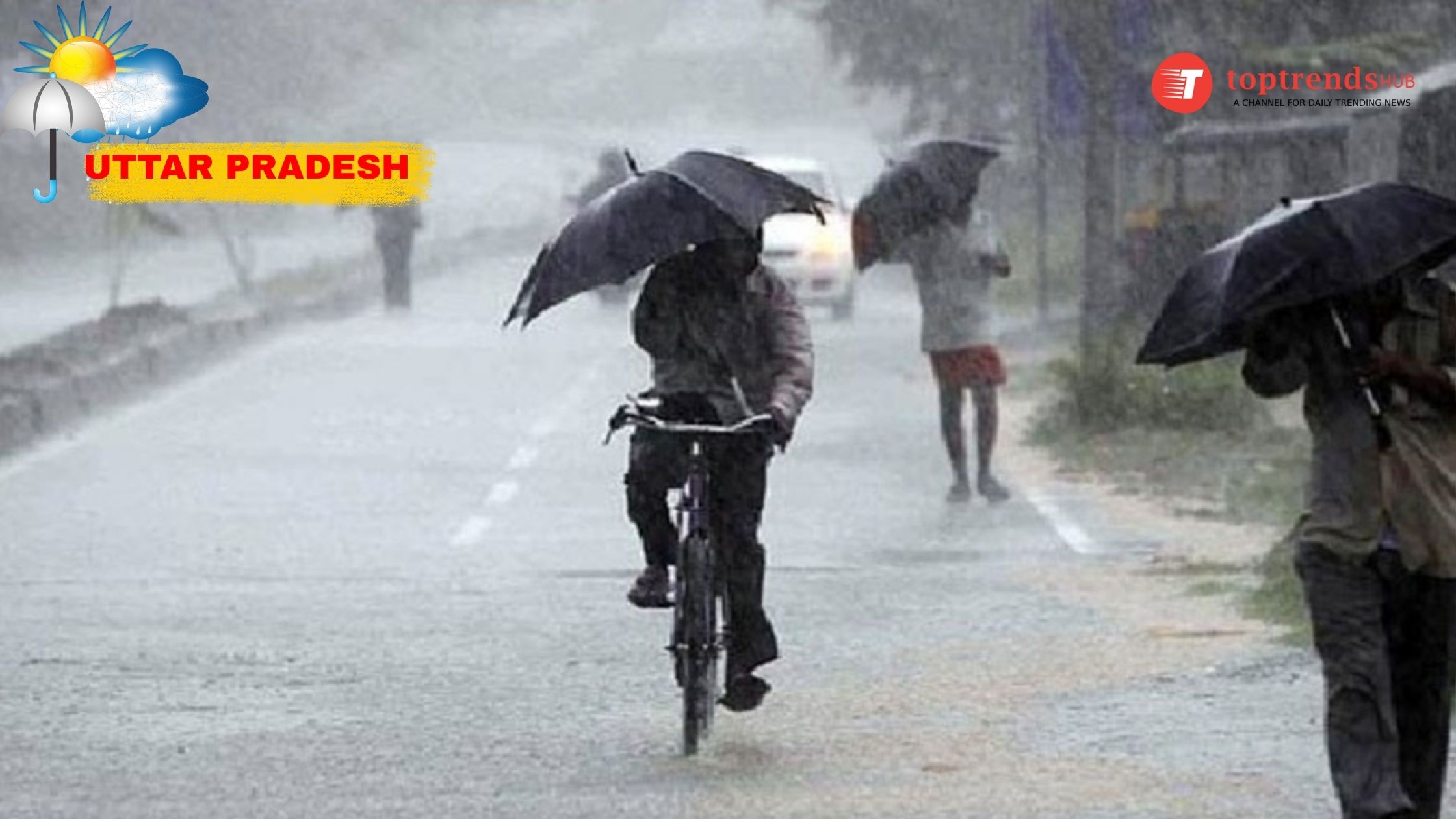 🌩️ Sudden Weather Shift in Uttar Pradesh: Rain, Hailstorm and Strong Winds Lash Several Districts